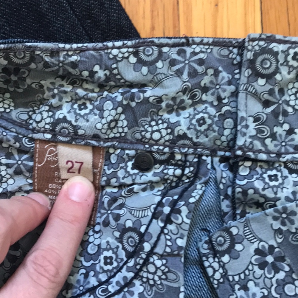 Vintage Paige Hidden Hills straight leg jean size 27 / 4 - Picture 7 of 15
